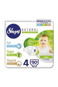 Sleepy Natural Bebek Bezi 4 Numara 7-14 Kg (3*30) 90 Adet