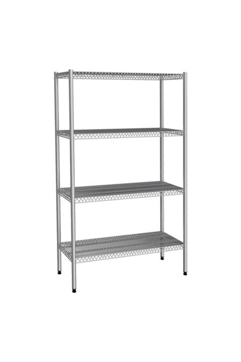 Empero İnox  4 Katlı Tel Raf  304-76x36x180 cm