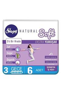 Sleepy Natural Soft Ekstra Yumuşak Gece Ped 6lı*4 Paket