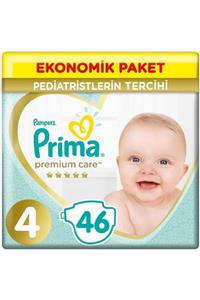 Prima Premium Care Bebek Bezi Ekonomik Paket 4 Beden 46 Adet