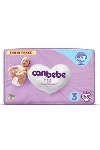 Canbebe Fırsat Paketi (3 Numara) 4-9 kg Paket Içi 68 Adet