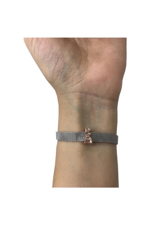 My Story Aşk Senaryo Klipsi Rose Hasır Bileklik Için Gümüş Charm