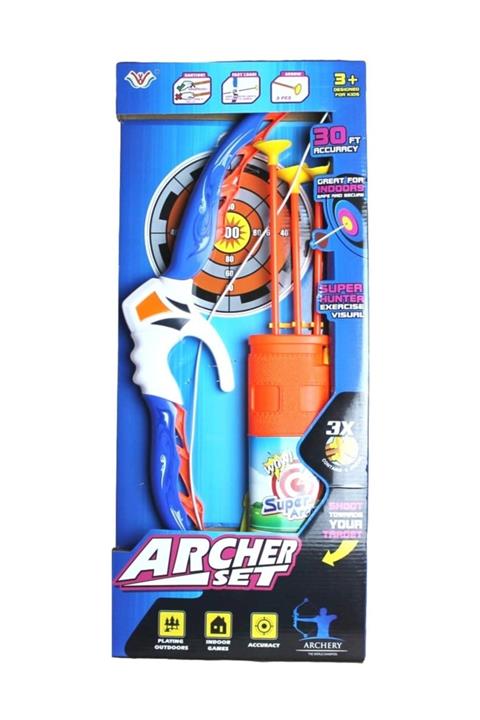 MEGA Çantalı Mavi Ok Yay Seti