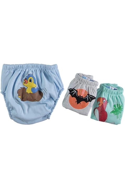 Poope's Popees Kuş Serisi Alıştırma Külodu 3'lü No 2 15 - 20 kg