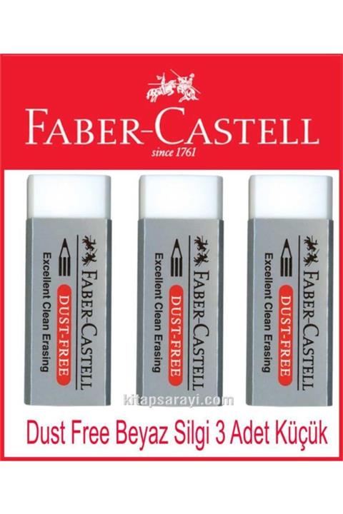 Faber Castell Dust Free Beyaz Silgi Küçük 3 Adet