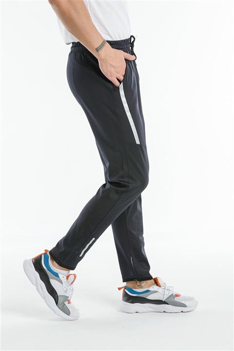 Man’s Line Lacivert Dalgıç Kumaş Reflektör Baskılı Eşofman Altı