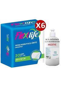 Flexi Life Flexilife Köpek Çiş Pedi Yatak Koruyucu 60x90cm 30lu 6 Paket 180 Adet