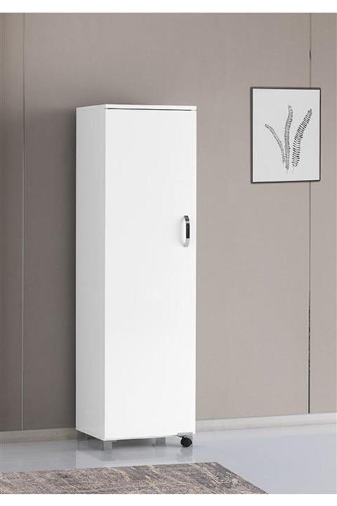 erezoğulları Beyaz Ekonomik Mutfak Kiler Erzak Dolabı 45x42x160cm
