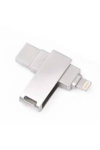 AŞKSESUAR Apple Iphone 64gb Otg - 3.0 Lightning To Usb Metal Otg 64 Gb