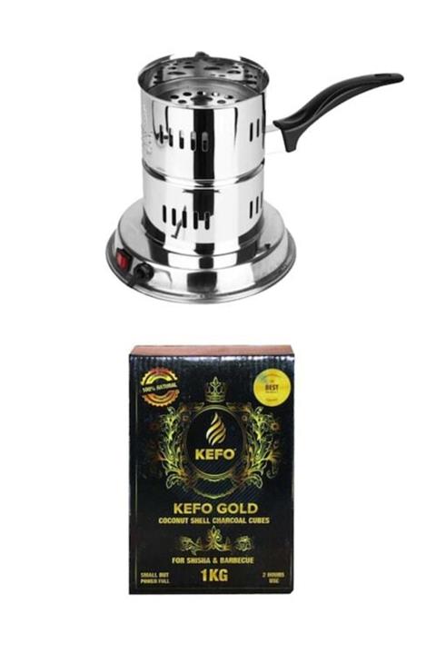instatech Kefo Elektrikli Köz Yakma Makinesi Ve 1 Kg Kefo Gold Kömür