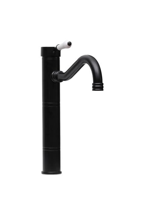 Cekinox Lpd Osmanlı Yüksek Uzun Çanak Lavabo Bataryası Siyah (cafe Tip)