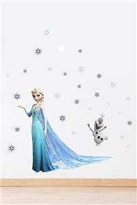 Dekor Loft Elsa Ve Olaf Frozen Karlar Ülkesi Çocuk Odası Sticker