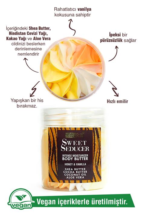 Mara Sweet Seducer Body Butter Yoğun Vücut Nemlendirici Bal Vanilya 100gr