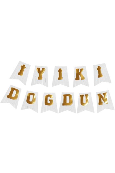 Hayaller Dükkanı Beyaz Flama Iyiki Doğddun Evadan