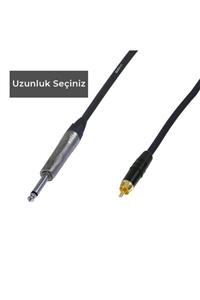 Klotz & Neutrik Rca - Mono Jack Ses Kablosu Siyah - 15 Metre