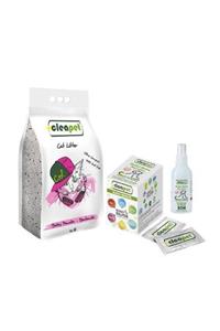 Cleapet Kedi Kumu 10lt Pudralı+1 Nano Mendil+1 Nano Sprey 150ml