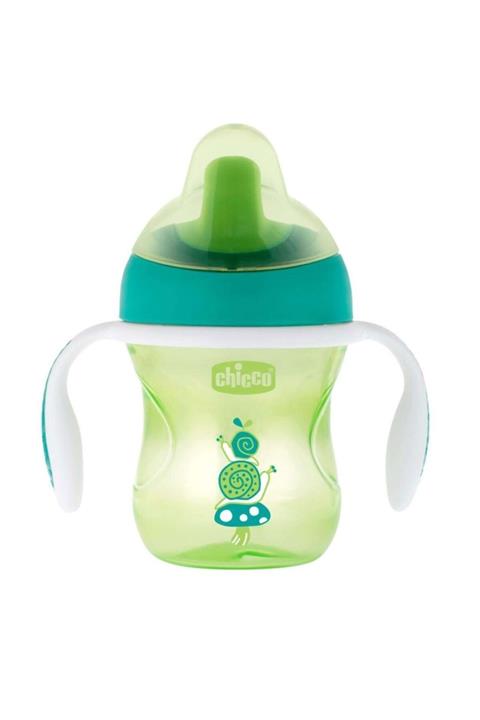 Chicco Yeşil Renkli Yarı Yumuşak Uçlu Bardak 6 Ay+