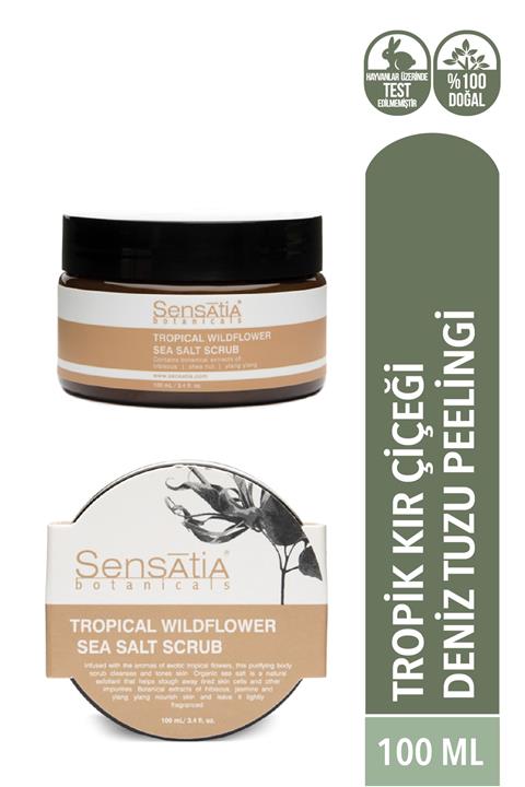 Sensatia Botanicals Tropical Wildflower Deniz Tuzu Peelingi 100ml