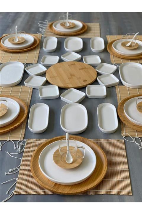 Bambum Atabeyhome Tokyo Seramik 49 Parça Kahvaltı Seti