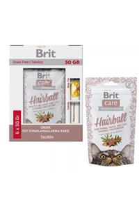 Brit Care Snack Hairball Tüy Topaklanma Karşıtı Tahılsız Kedi Ödülü 6x50 gr