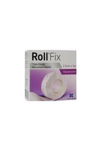 Roll Fix 2,5cm x 5m Elastik Sabitleme Bandı  Flaster  4 Adet