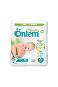 ÖNLEM Botanika Bebek Bezi Jumbo Paket Mini 2 Beden 72 Adet (3 - 6 KG)