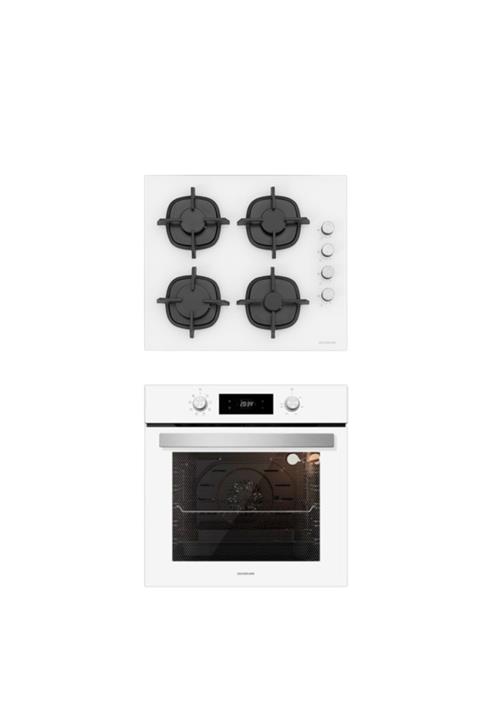 Silverline Beyaz 2'li Ankastre Set 5 Yıl Garanti (Cs5343w01+bo6504w01)