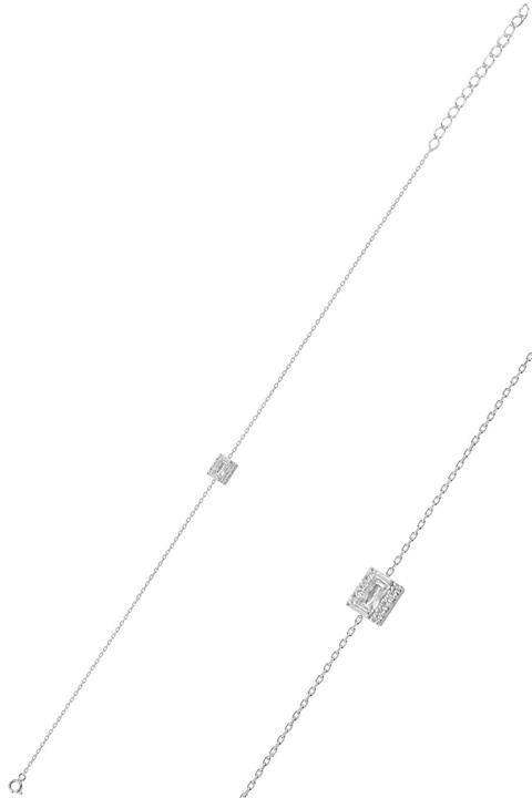 Söğütlü Silver Gümüş Rodyumlu Baget Bileklik