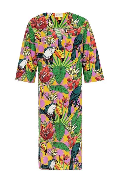 Jadeandmate Kadın Yeşil Parrot Uzun Tunik