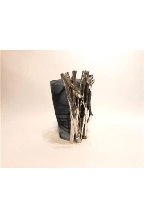 Rdv Home Murano Füme Silver Vazo