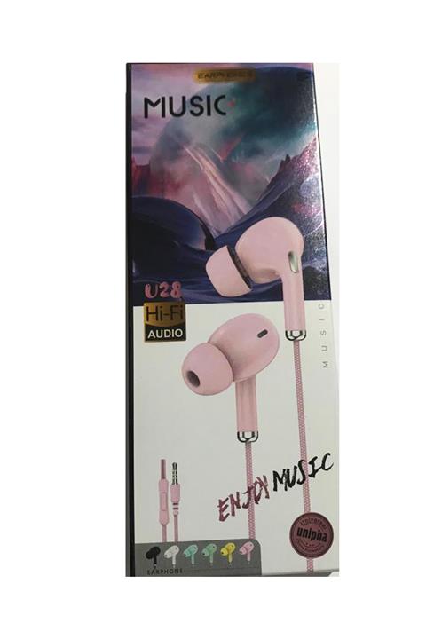 Auris Pembe Kulakiçi Kablolu Kulaklık