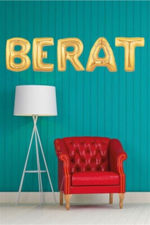 partisüs Berat Harfleri Balon Berat Doğum Günü