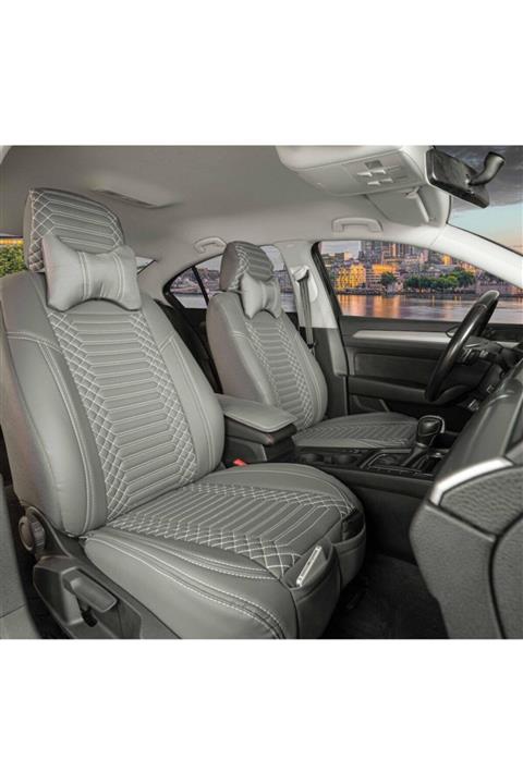 Stil Opel Astra G Hb Lüks Deri Oto Koltuk Kılıfı Ön/arka Set Exclusive Füme