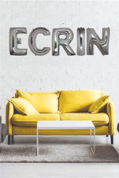 partisüs Ecrin Harfleri Balon Ecrin Doğum Günü