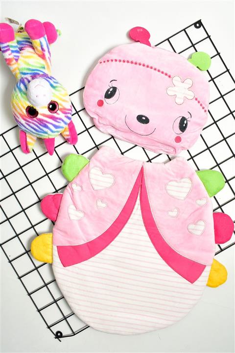 Bebe Türk Kız Bebek Figürlü Pembe 2li Alt Açma Seti