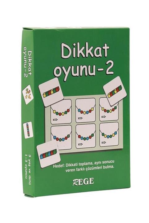Rege +3 Yaş Dikkat Oyunu 2 Kartları ()