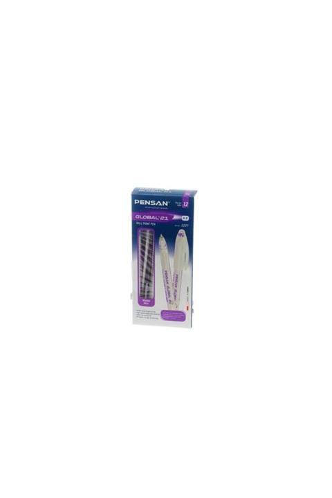 Pensan 2221 Global Tükenmez Kalem 0,5 Mm Violet (12 Li Paket) Pe02221tkvı