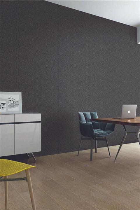 Decowall Antrasit Taş Desenli Duvar Kağıdı 3010-06