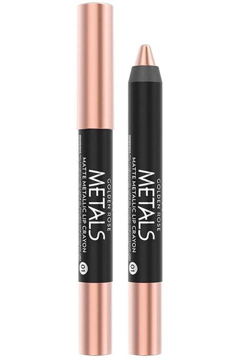 Golden Rose Metals Matte Metallic Lip Crayon No:01