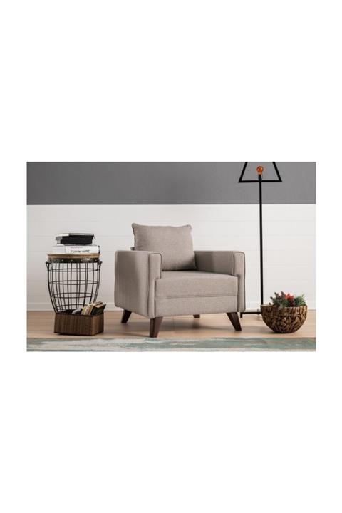 Vivense Krem Bella Soft Tekli Koltuk