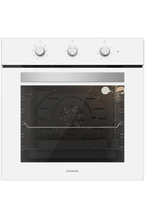 Silverline Beyaz Cam Ankastre Set Bo6503w01  Cs5349w01 3420 Classy