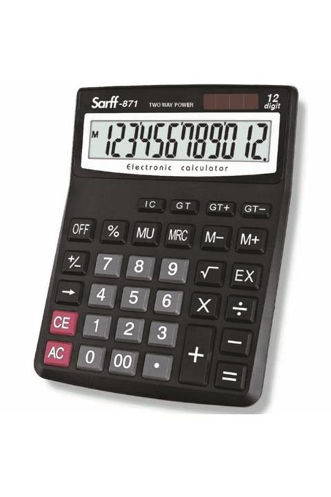 SARFF 871 12 Hane Hesap Makinesi