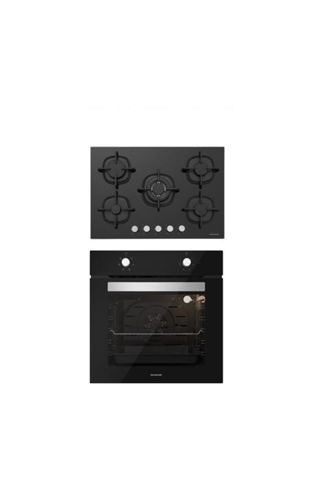 Silverline Siyah 2'li Ankastre Set 5 Yıl Garanti (Cs5364b01+bo6501b01)