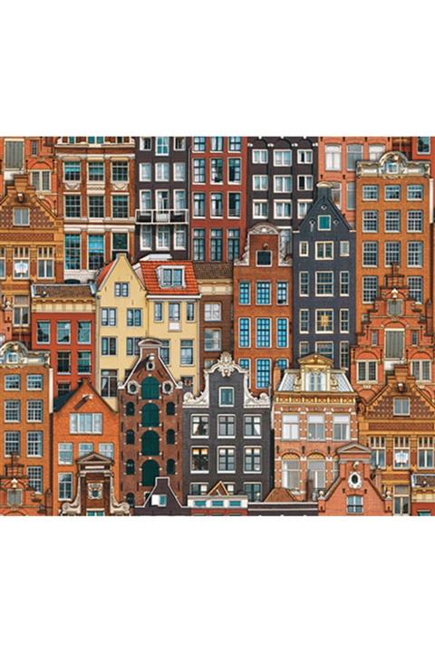 Adawall Anka Amsterdam Evleri Desenli Duvar Kağıdı