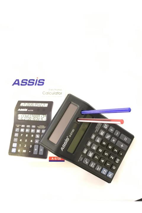ASSİS Çift Ekranlı Hesap Makinesi