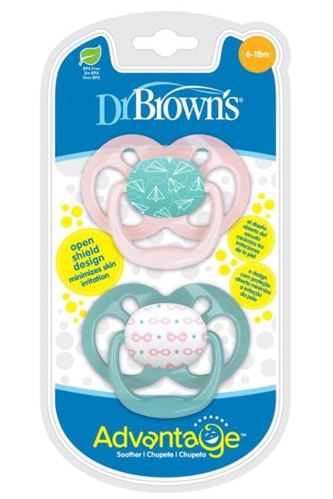Dr Browns Dr. Brown's Advantage Emzik 2. Evre (6-18 Ay) Pembe Ikili Paket
