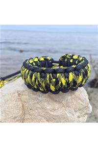 Çınar Extreme El Yapımı Sarı Kamuflaj Taktik Survival Kral Kobra Ayarlanabilir Paracord Bileklik