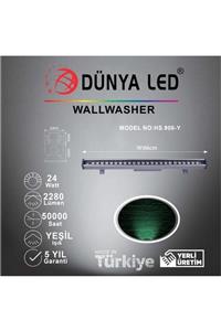 DÜNYA LED Hs.908-y 24x1w Wallwasher Yeşil