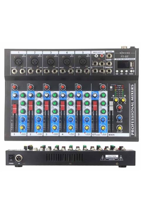Nwork Mixer Deck 7 Kanal Usb/sd/bluetooth F-7bt