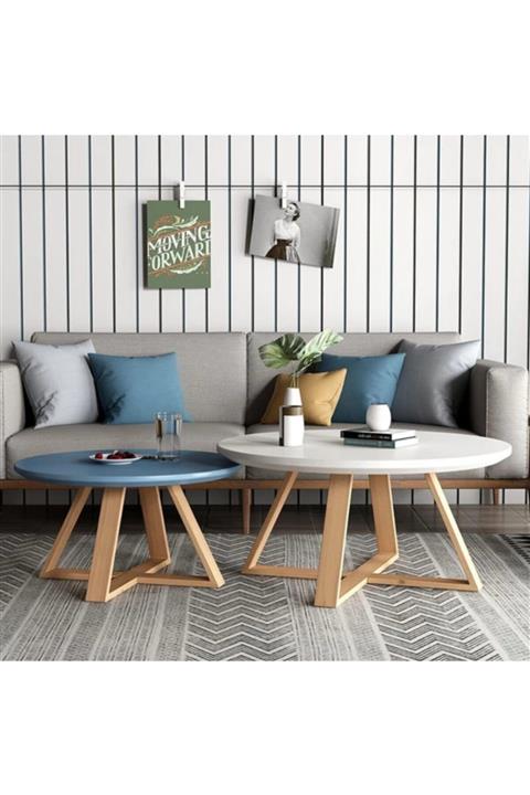 Woodart Ahşap 2li Orta Sehpa